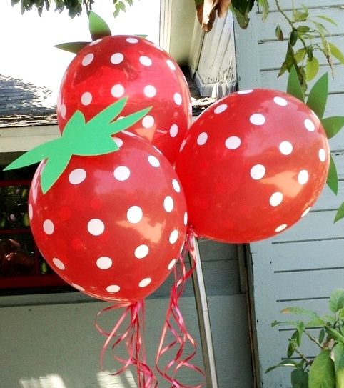 Strawberry Balloon Garland