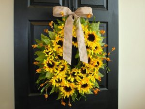 Sunflower Pineapple Wreath