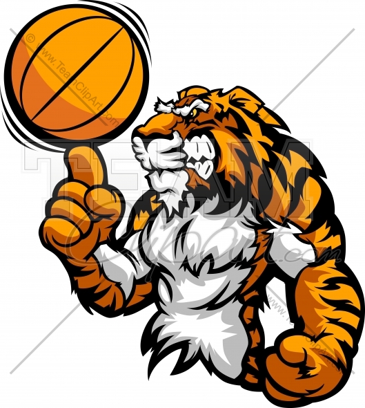 Tiger Basketball Clipart