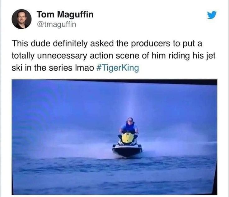 Tiger King Jet Ski Meme