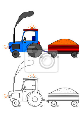 Traktor Gemalt