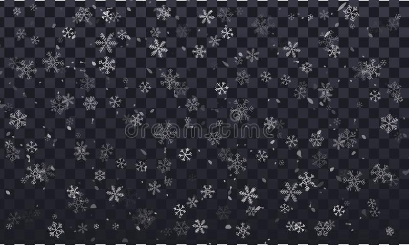Transparent Snowflake Background