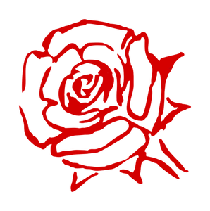 Trauerkarte Rose