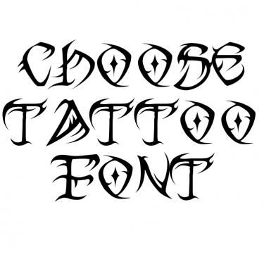 Tribal Tattoo Lettering Fonts