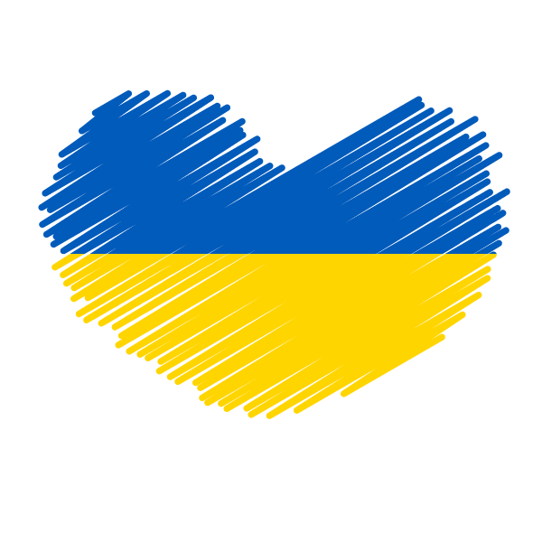 Ukraine Flag Heart