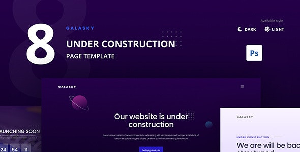 Under Construction Web Page Template Free Download
