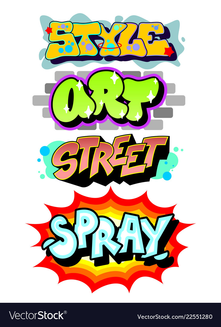 Vector Art Graffiti Cmyk