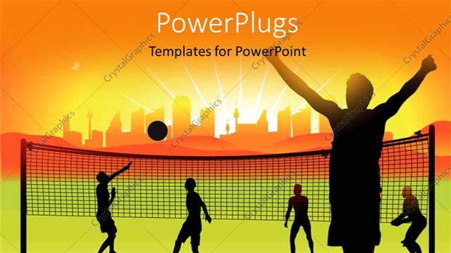 Volleyball Template Powerpoint