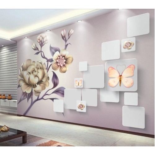 Wallpaper Dinding Kamar Motif Bunga