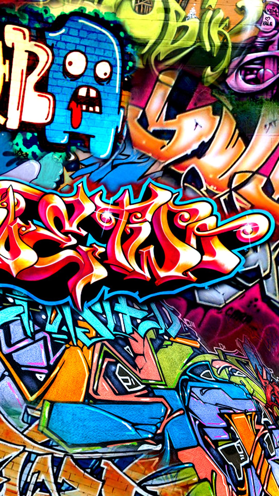 Wallpaper Graffiti Keren 3d