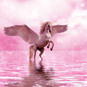 Wallpaper Unicorn Pink Cute