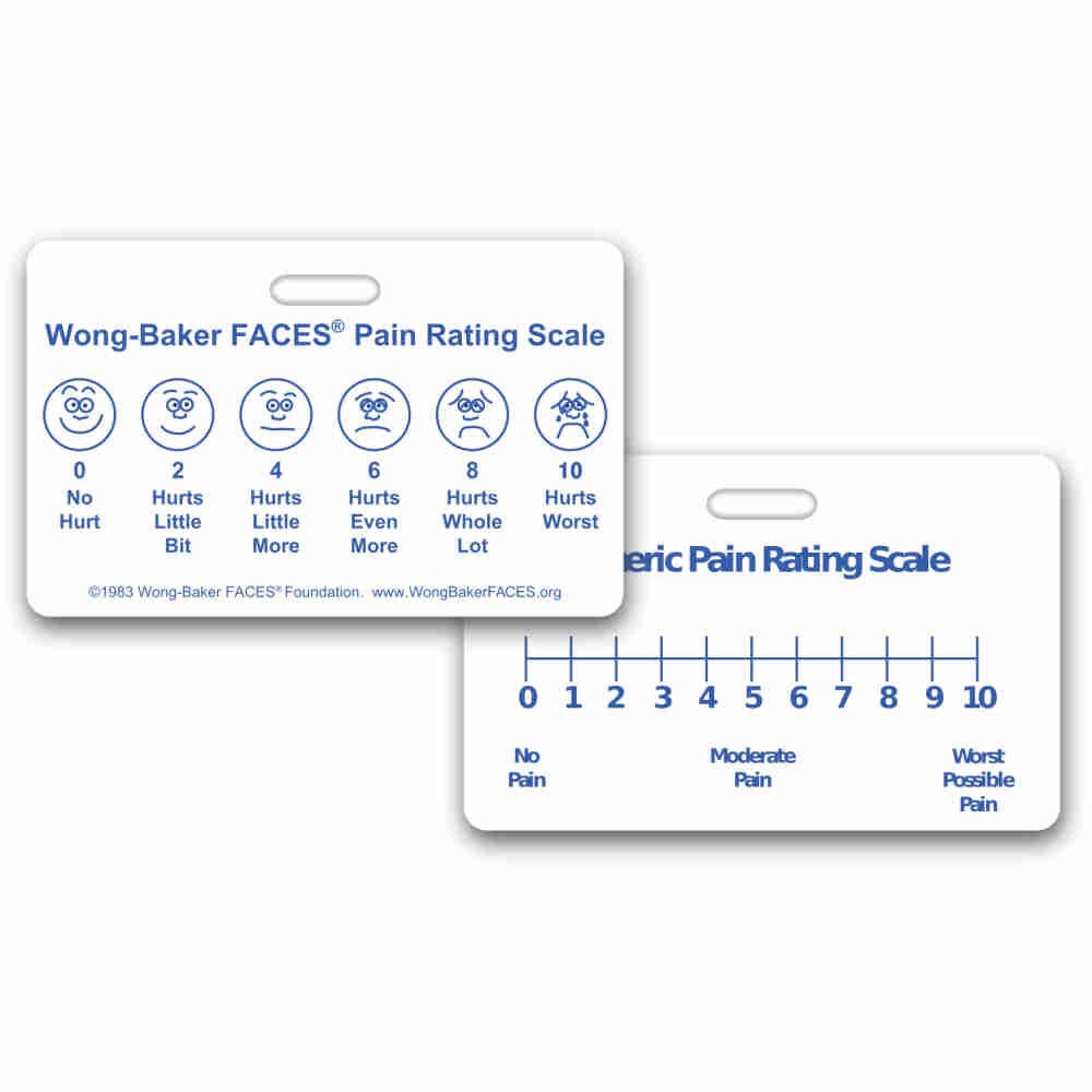Wong Baker Faces Pain Rating Scale Free Download