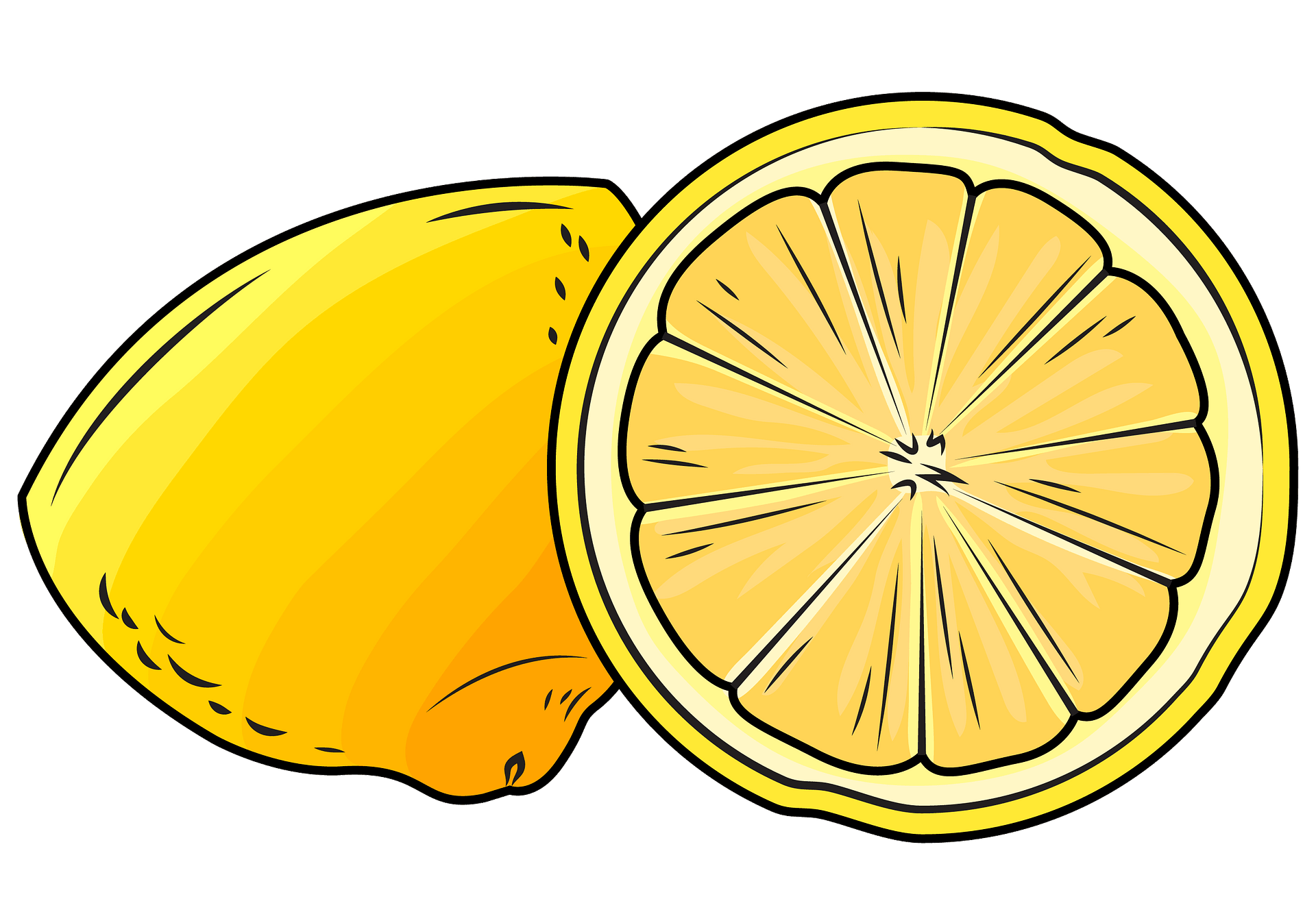 Zitrone Zeichnen Bleistift